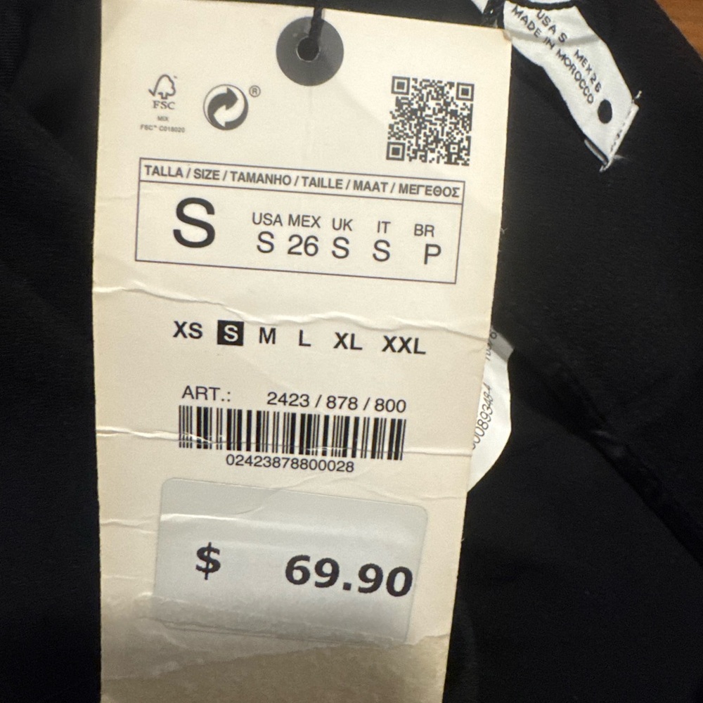 Zara Black culottes / bermudas - Picture 6 of 6